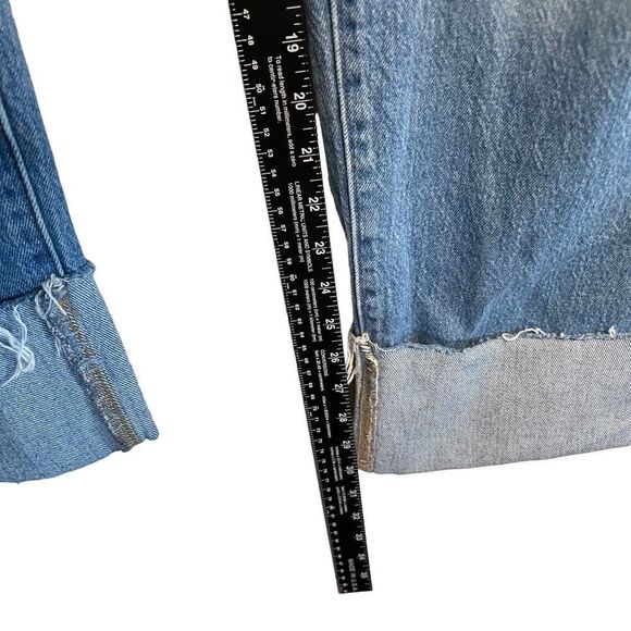 Banana Republic- Slouch Jean with Raw Hems and Wide Cuffs Jeans women's, 18 Tall - Picture 11 of 13